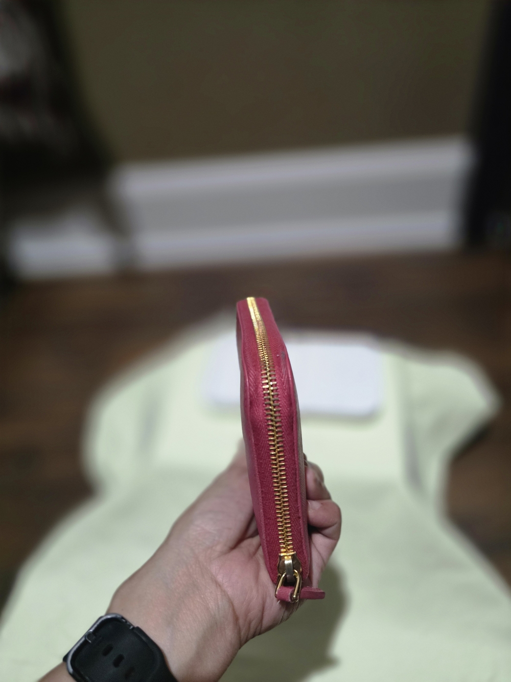 Prada Pink Saffiano Zip-Around Wallet - Picture 4 of 12